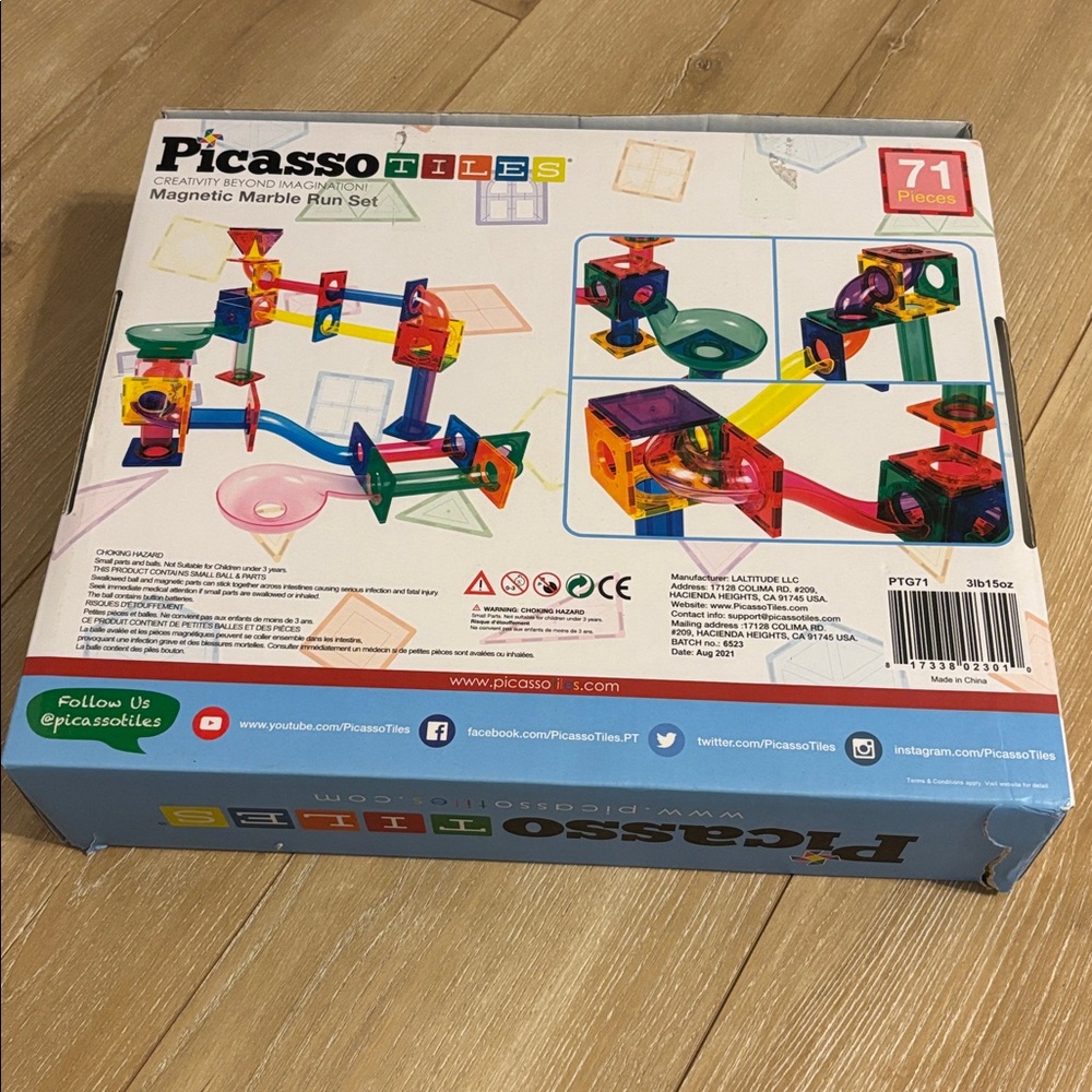 Magnetic Marble Run Set - Colorful Fun STEM learning!! - Picture 5 of 13